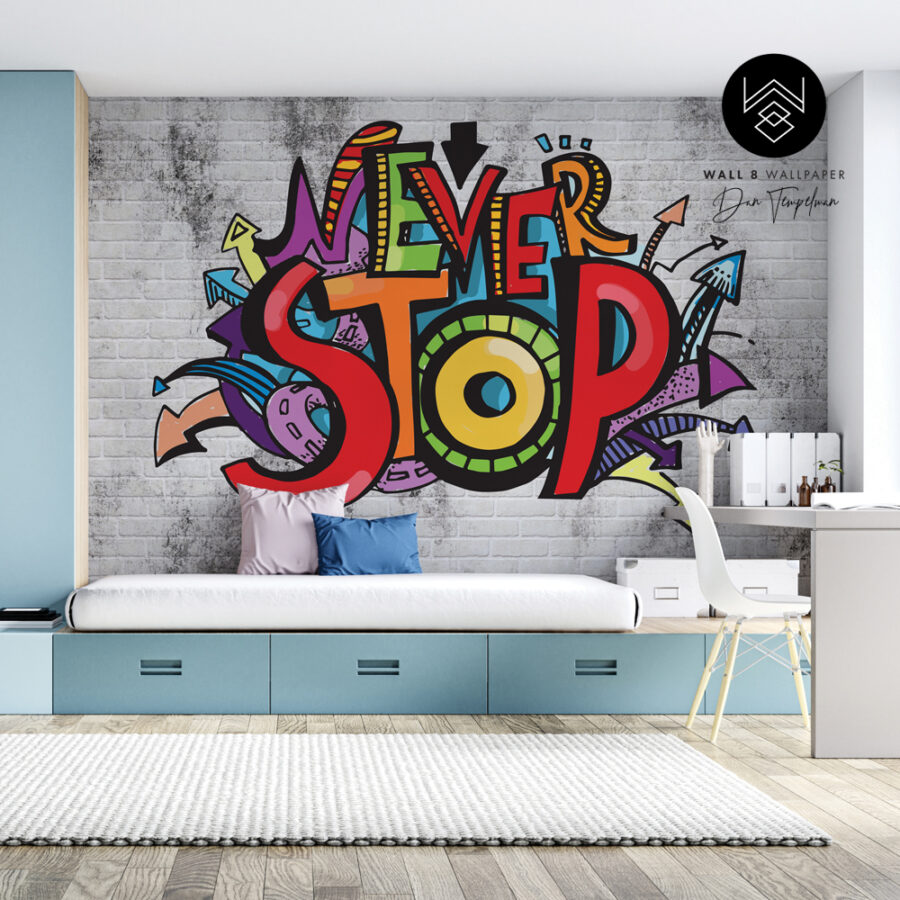 טפט גרפיטי סטייל צבעוני.jpg 77383