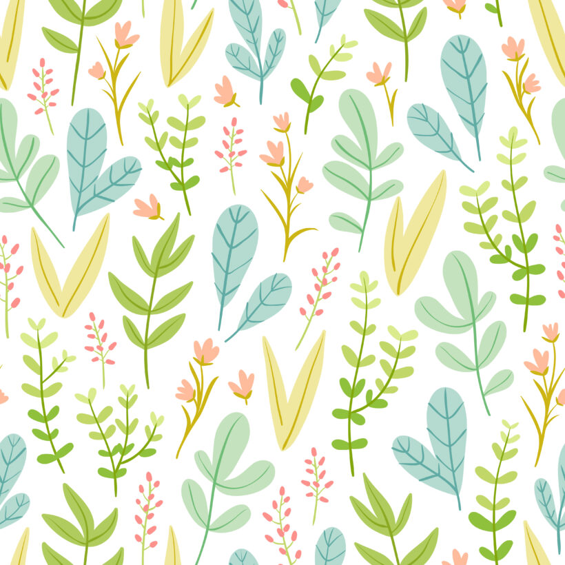 Beautiful Pastel Floral Seamless Pattern