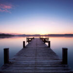 00953 Pier At Sunrise