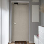 Corridor Interior With An Entrance Door In A Private House.