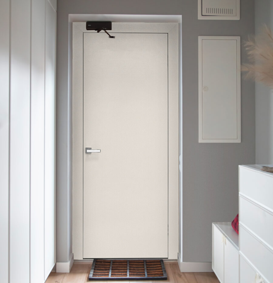 Corridor Interior With An Entrance Door In A Private House. Corridor Interior With An Entrance Door In A Private House.