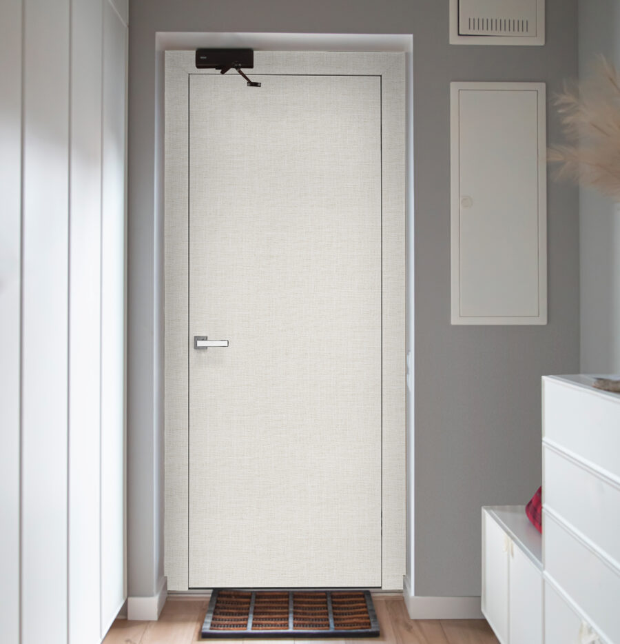Corridor Interior With An Entrance Door In A Private House. Corridor Interior With An Entrance Door In A Private House.