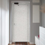 Corridor Interior With An Entrance Door In A Private House.