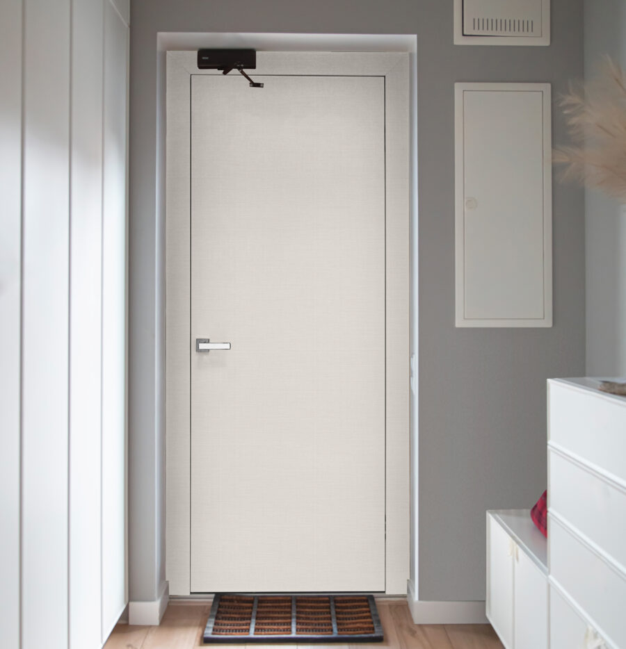 Corridor Interior With An Entrance Door In A Private House. Corridor Interior With An Entrance Door In A Private House.