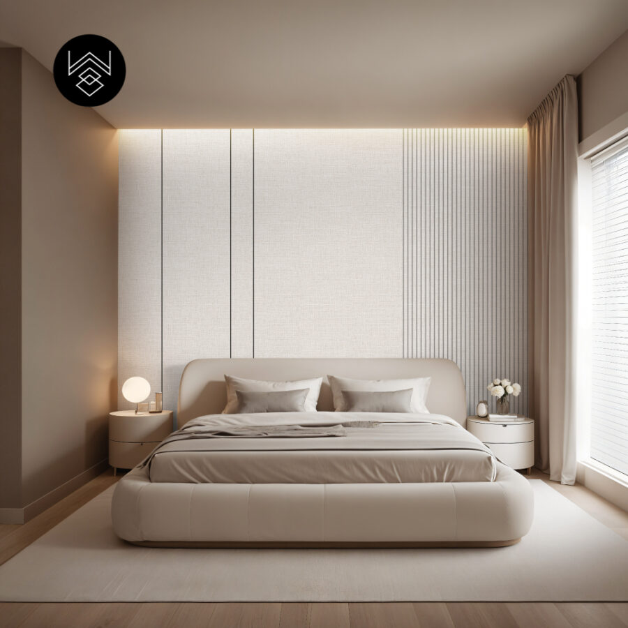 טפט דמוי פורניר פשתן בז בהיר 213474