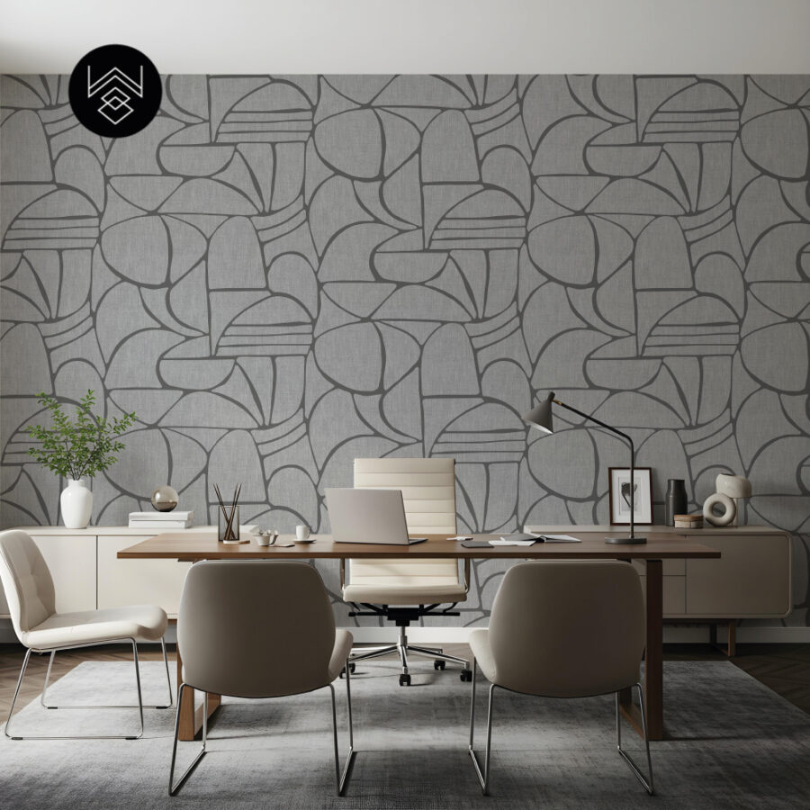 יוטה גיאומטרי אפור 213463