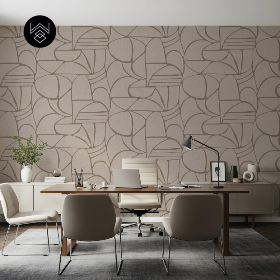 יוטה גיאומטרי בז' 213465