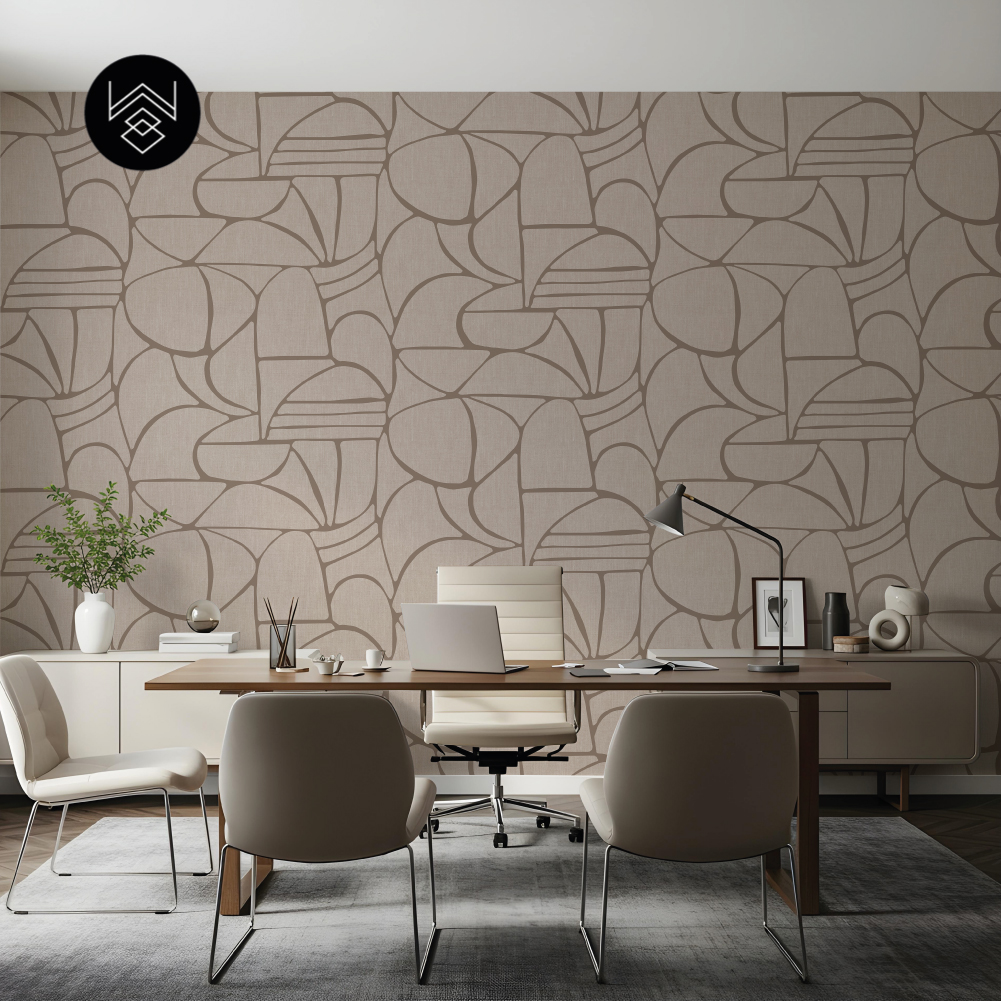 יוטה גיאומטרי בז' 213465