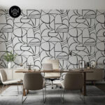 יוטה גיאומטרי לבן 213464