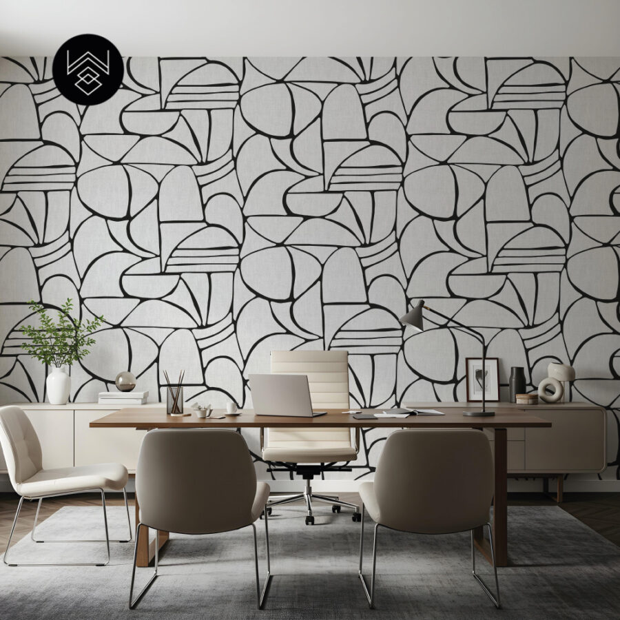 יוטה גיאומטרי לבן 213464