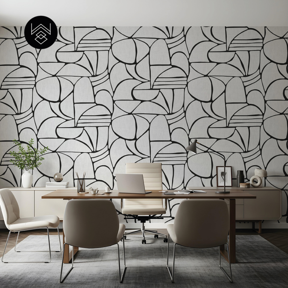 יוטה גיאומטרי לבן 213464