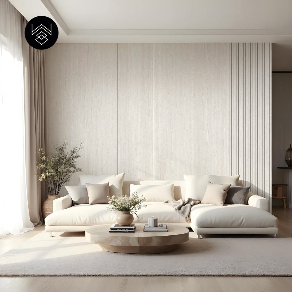 טפט דמוי פורניר טרוונטין אדמה 213404