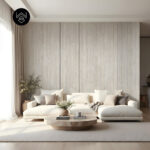 טפט דמוי פורניר טרוונטין מינרלי 213403