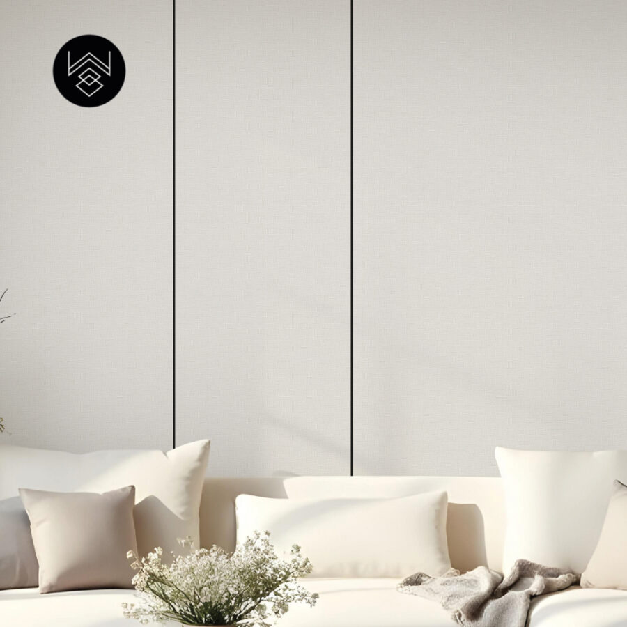 טפט דמוי פורניר פשתן בהיר אפור 213405 (1)