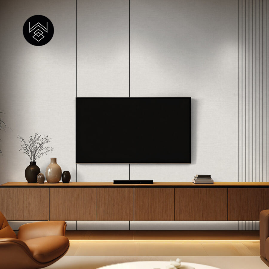 טפט דמוי פורניר פשתן בהיר אפור 213405 (7)