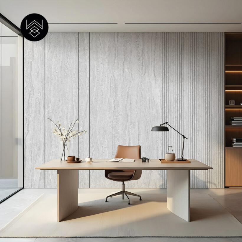 טרוונטין ניו סרגלים אפור 213394