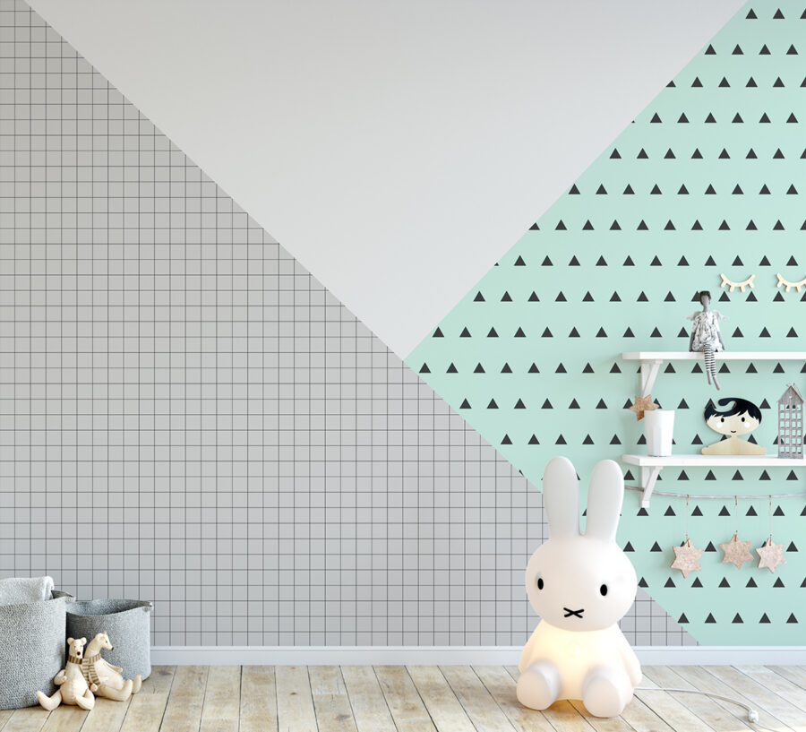 מנטה אפורים משולשים צפופים