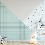 משולשים אפור מנטה