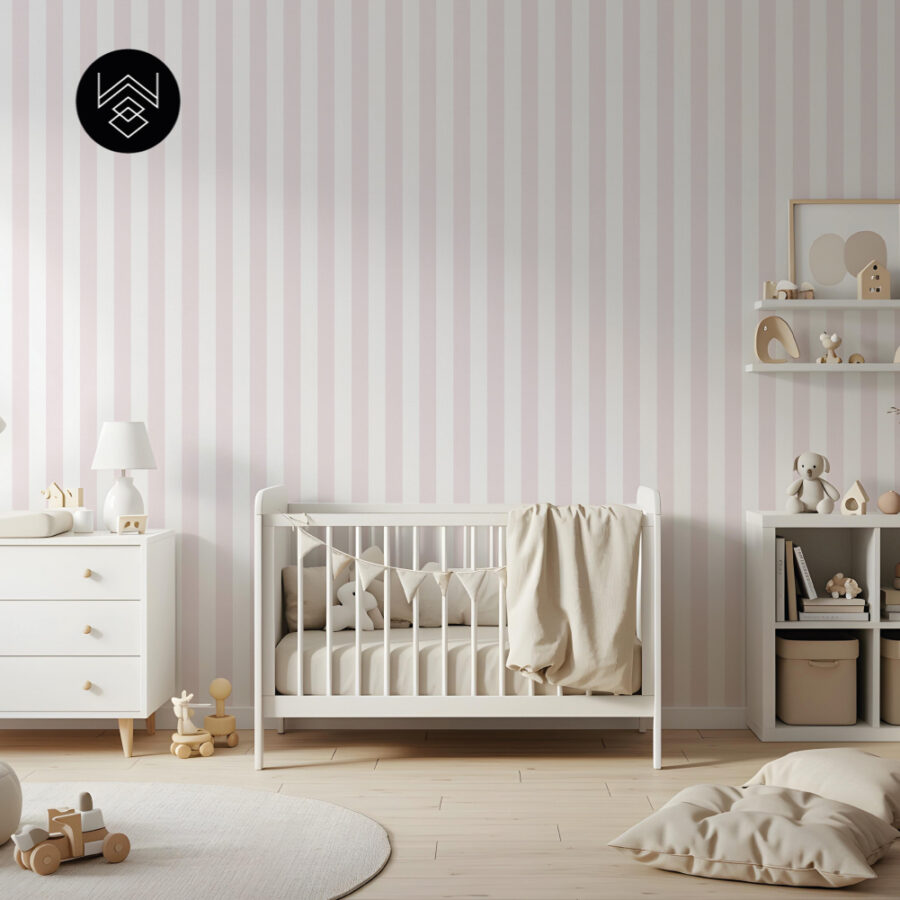 פסים פשתן רחבים ורוד 213516