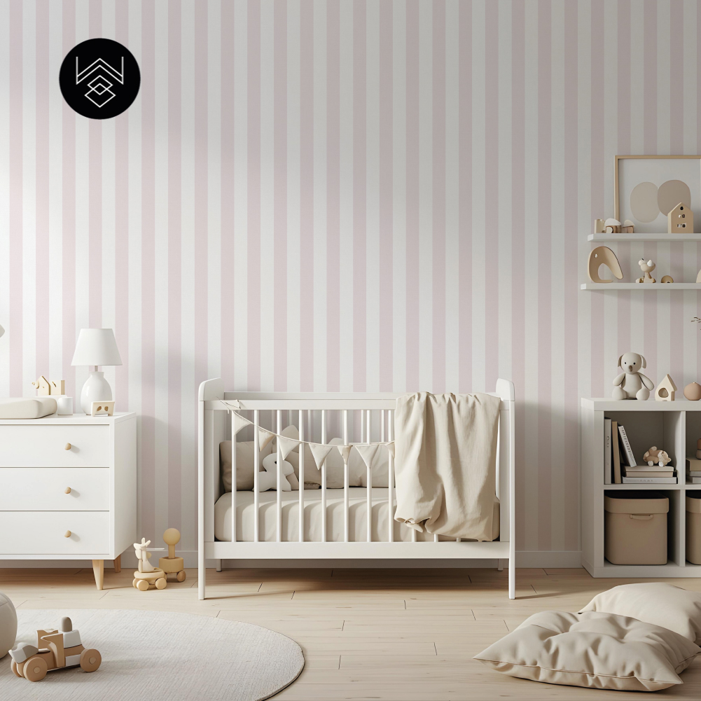 פסים פשתן רחבים ורוד 213516