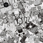 גרפיטי מון אפור 213252 (5)