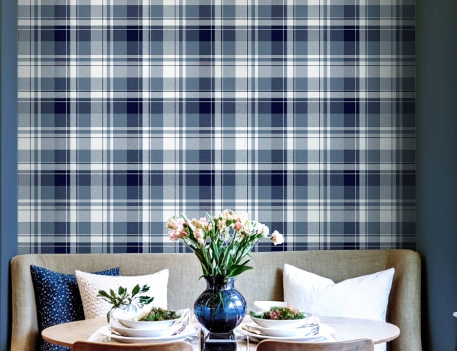 משבצות כחול