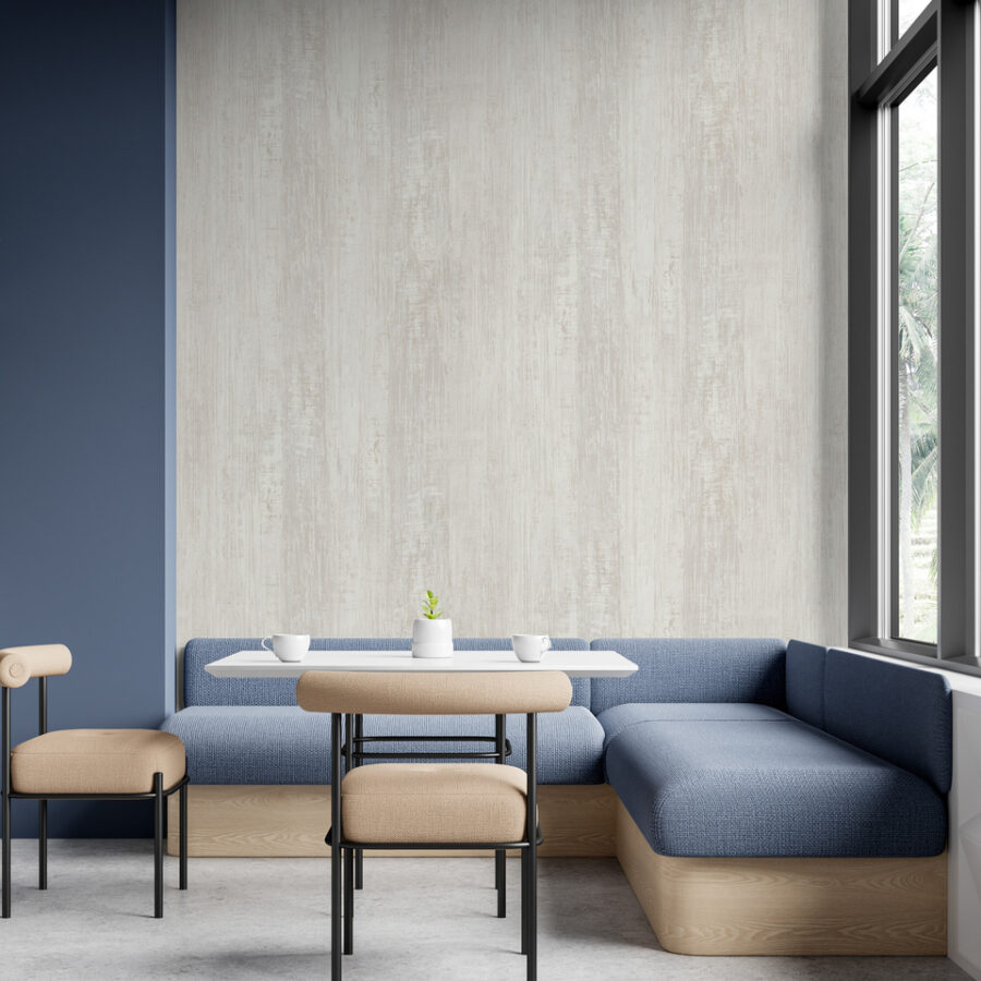 Elegant Restaurant Interior With Sofa And Dining Table, Window And Mockup Frame