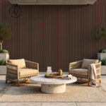 חיפוי חוץ אגוז עם שחור