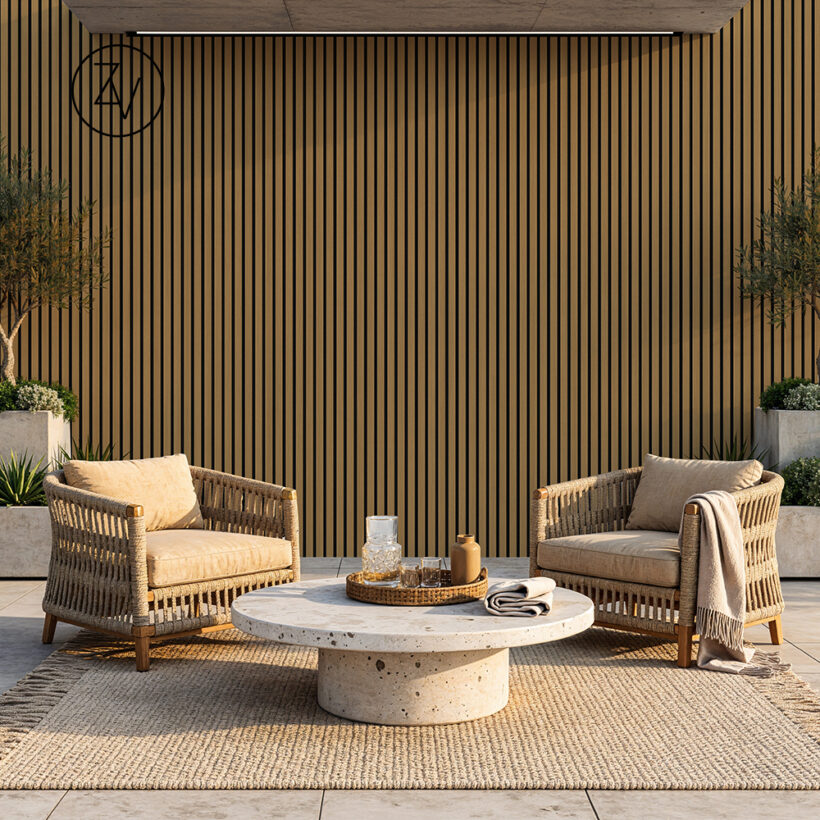 חיפוי חוץ אלון עם שחור