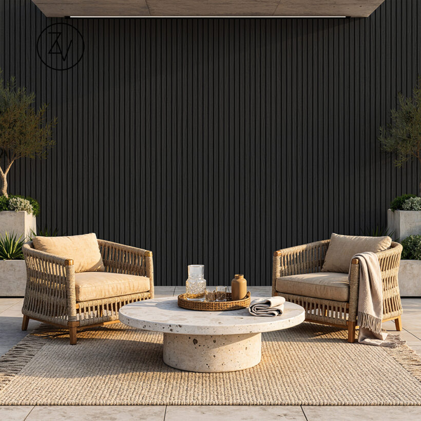 חיפוי חוץ עץ פחם