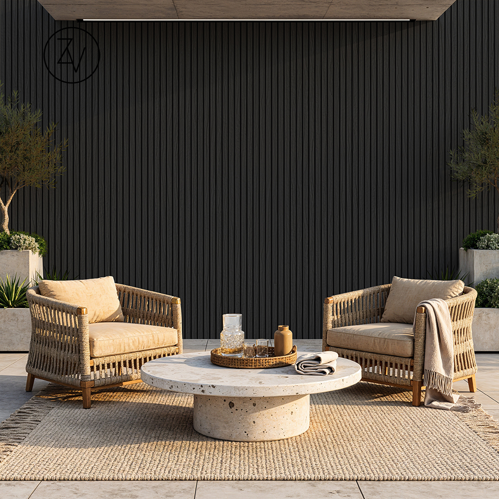 חיפוי חוץ עץ פחם