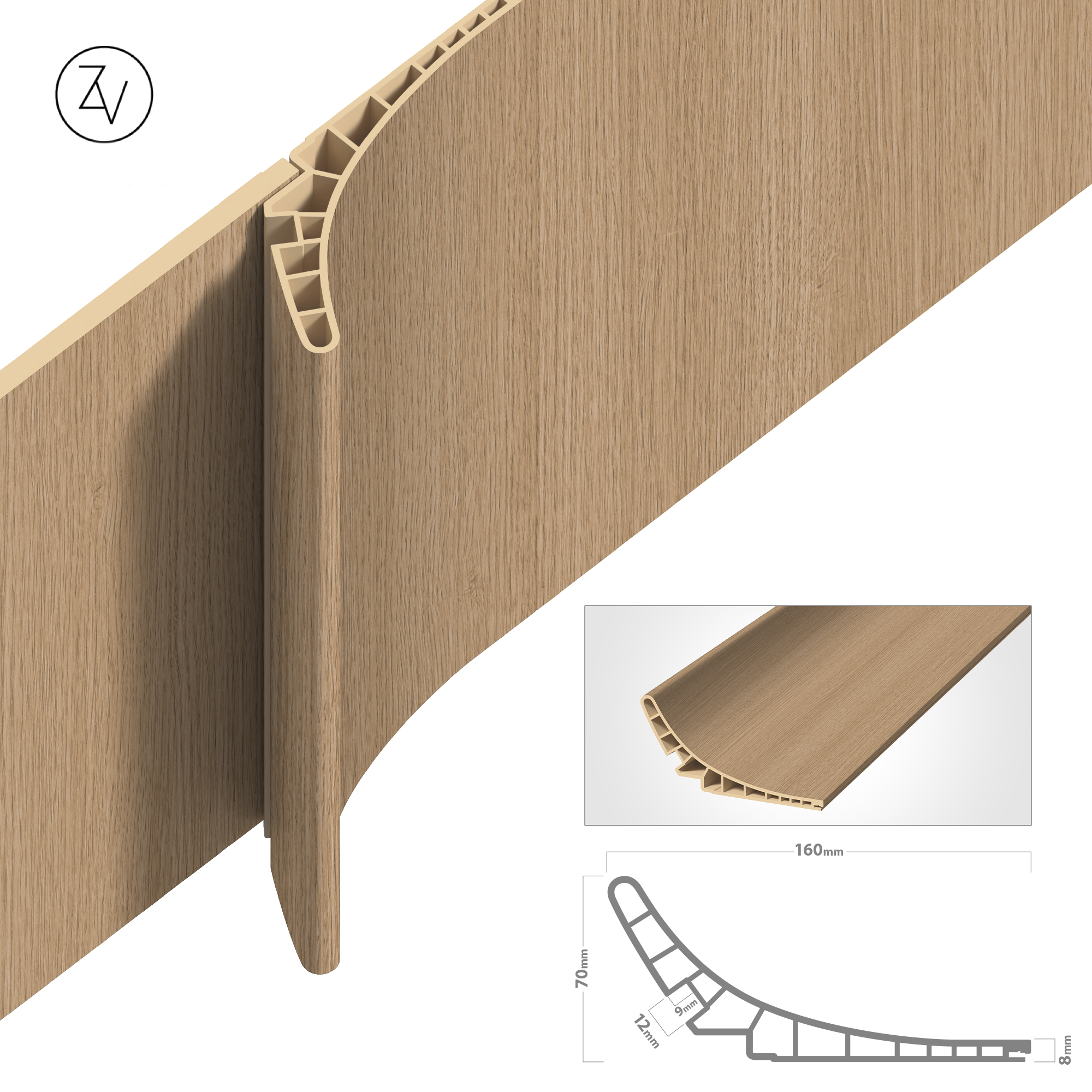 דמוי פורניר אלון נקי (1)