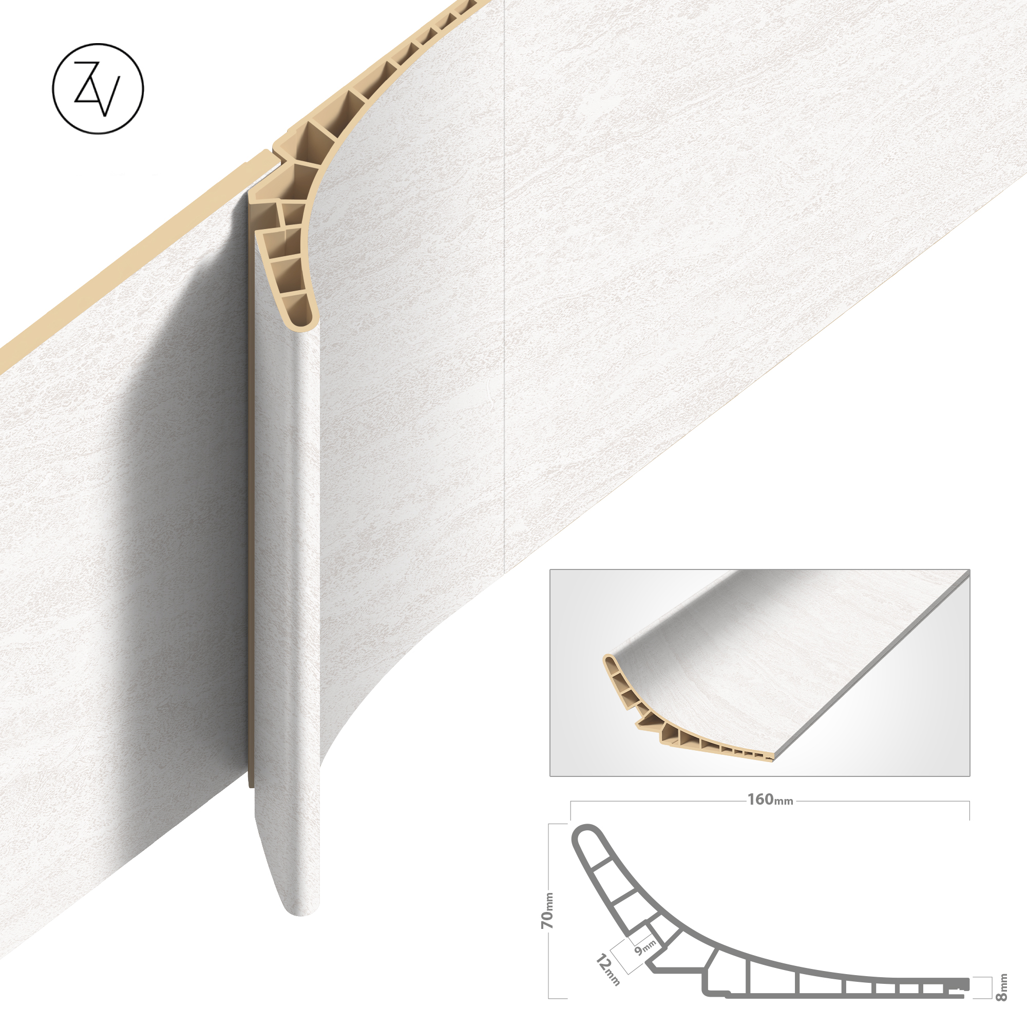 דמוי פורניר טרוונטין מולבן (1)