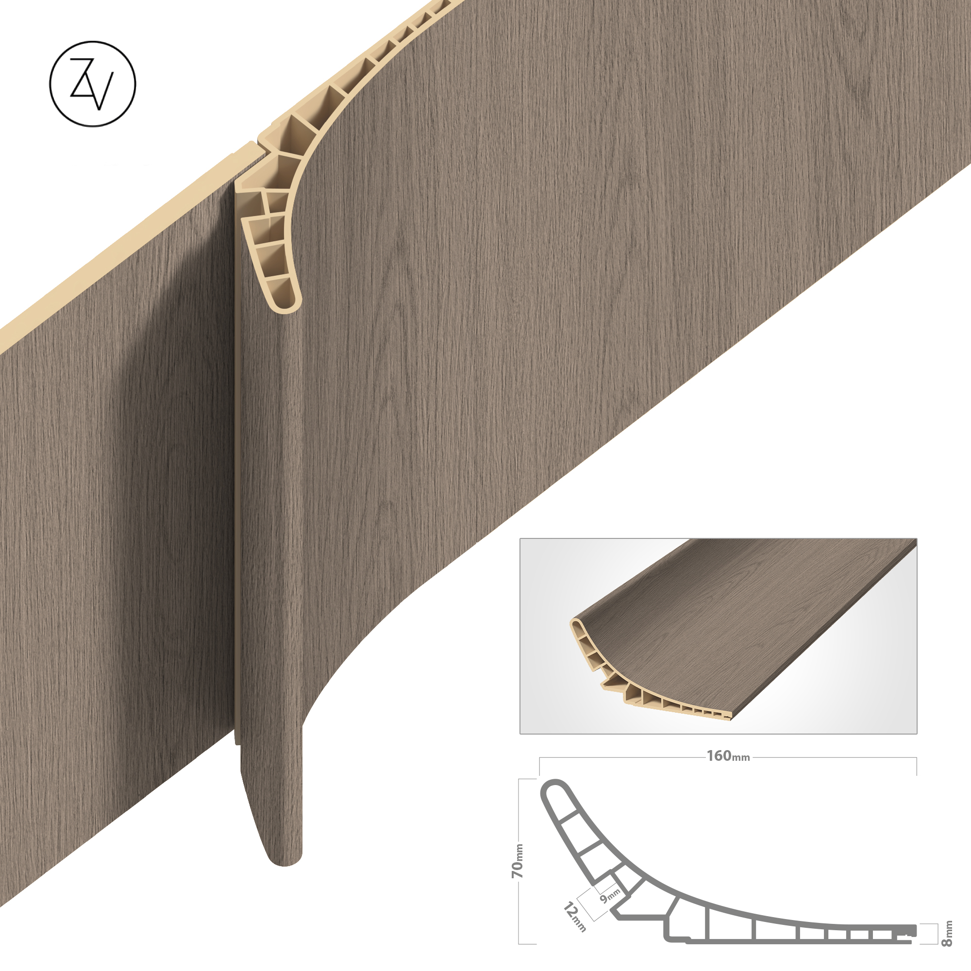 דמוי פורניר עץ מוקו