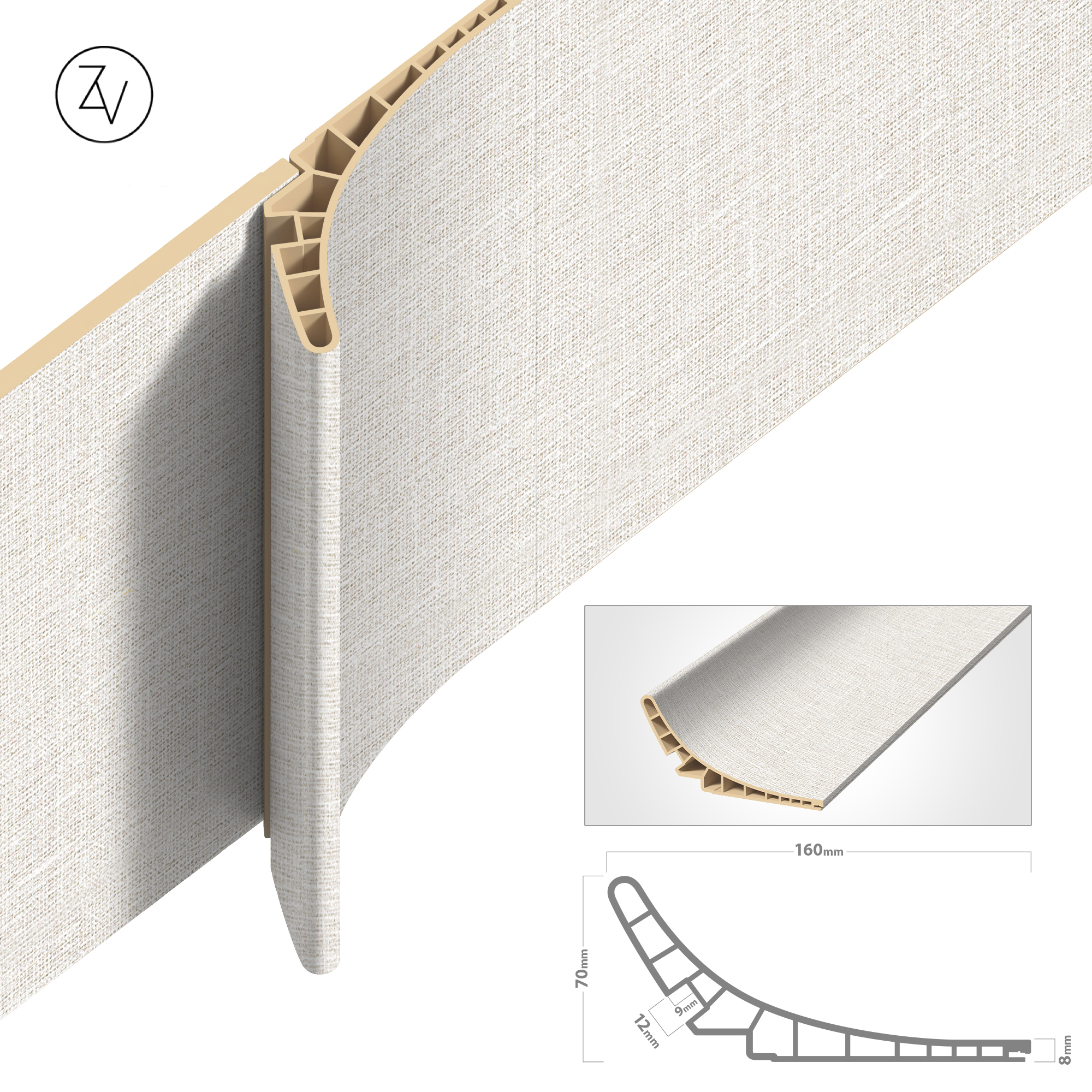 דמוי פורניר פשתן בז בהיר (1)