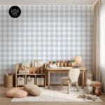 משבצות פשתן כחול 213640 (2)