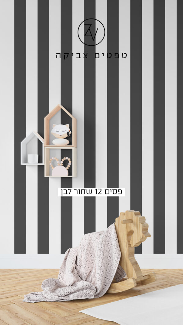 סטורי פסים 12 שחור לבן 211967